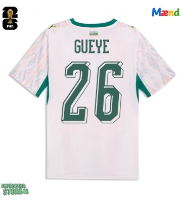 Senegal Pape Gueye #26 Replika Hjemmebanetrøje VM 2026 Kortærmet